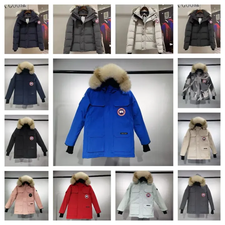 Canada Goose Daunenjacke mit Kapuze und Pelzbesatz