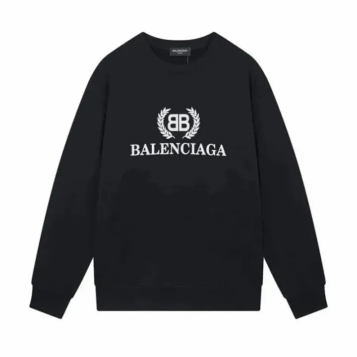 Balenciaga Black BB Laurel Crewneck Sweatshirt
