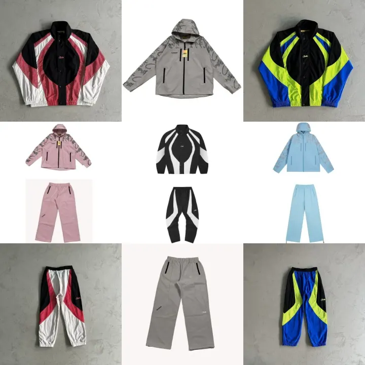 Corteiz Color-Block Tracksuit Set in Multi-Colorways
