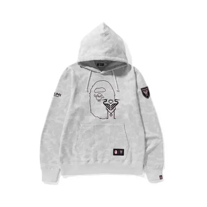 BAPE Grafik-Hoodie in Schwarz, Pink und Weiß
