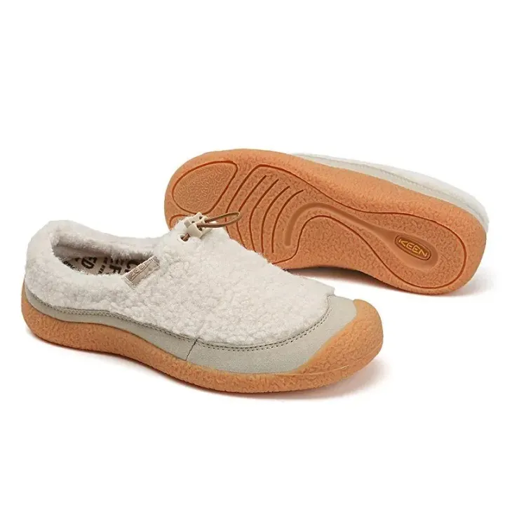 KEEN Women's White Fleece-Lined Slip-On Casual Shoes