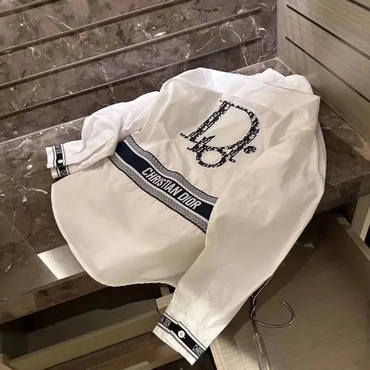 Dior White Monogram Casual Jacket