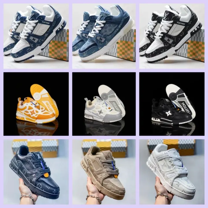 Louis Vuitton Monogram Panel Sneakers in Blue