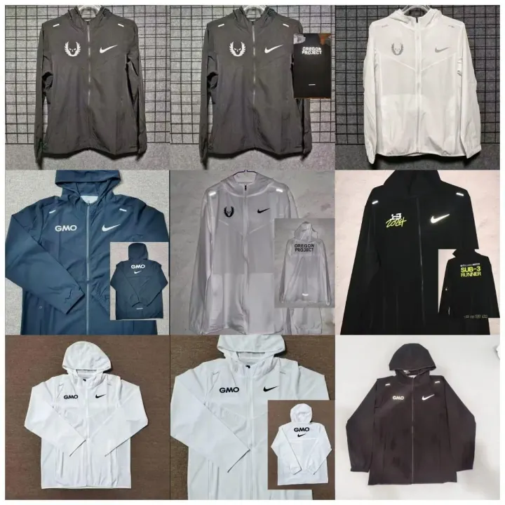 Nike Lightweight Zip-Up Running Jacket in Black