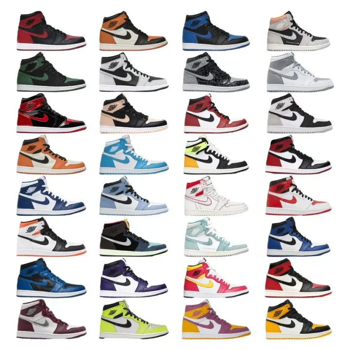 Jordan High-Top Sneakers Collection in Multi-Color Leather