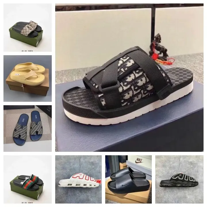Nike Black Patterned Strap Slides