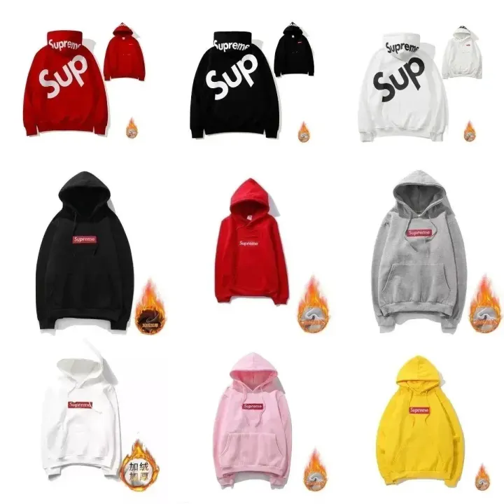 Supreme Logo Print Crewneck Sweatshirt in Multiple Colors