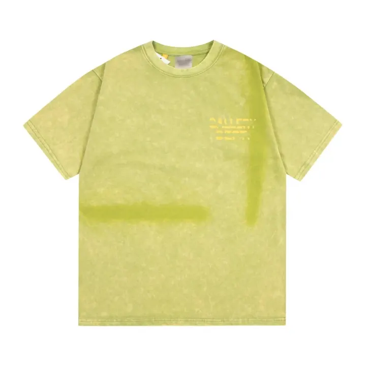 Gallery Dept. Acid Wash Yellow Green T-Shirt