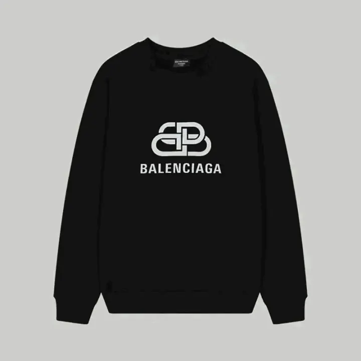 Balenciaga Black Logo Crewneck Sweatshirt