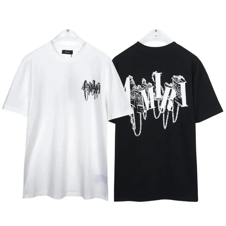 AMIRI Graphic Logo T-Shirt in Black and White