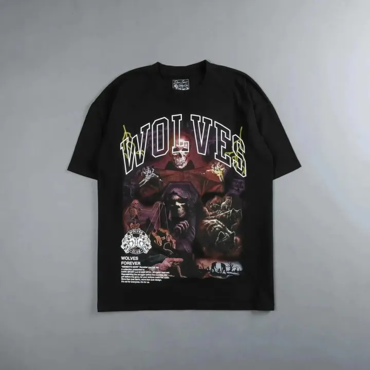 Represent Black Wolves Graphic Tee