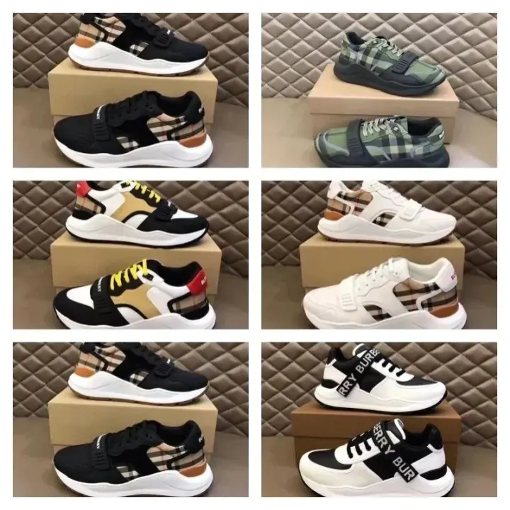 Burberry Check-Accent Casual Sneakers