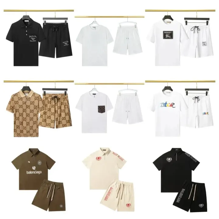 Balenciaga Casual Matching Set in Black, White & Neutral Tones