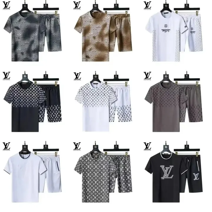 Louis Vuitton Monogram Print Matching Set in Black and White
