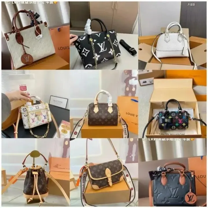 Louis Vuitton monogram handtassencollectie in gemengde kleuren