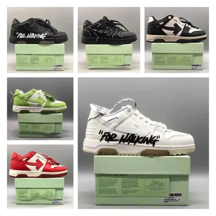 Off-White Low-Top Sneakers with Arrow Logo in Multiple Colorways