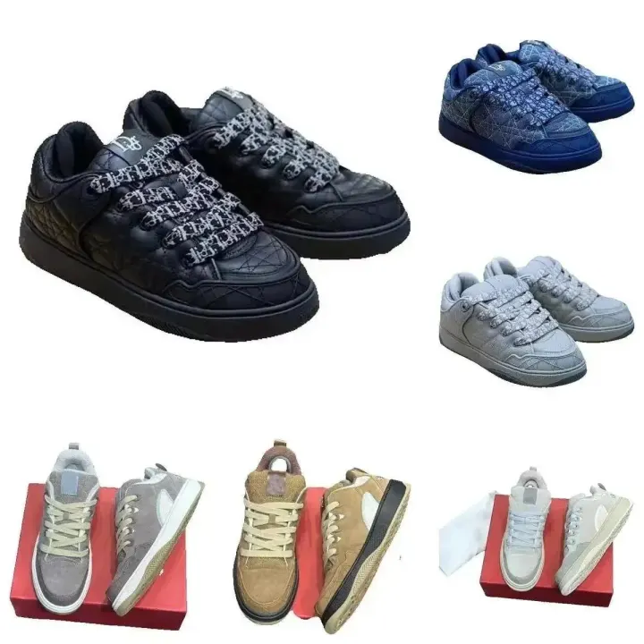 Dior Black Quilted Low-Top Sneakers with Logo Laces