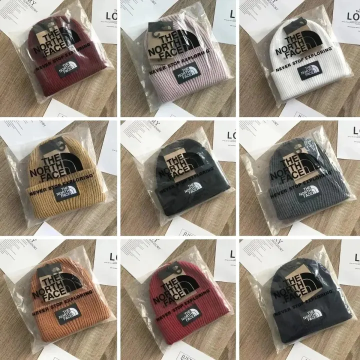 The North Face Ribbed Knit Beanie in Multiple Colors