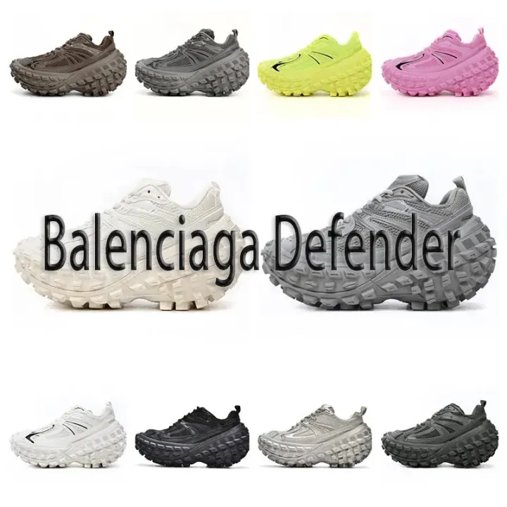 Balenciaga Defender chunky sneakers met grove profielzool in meerdere kleuren