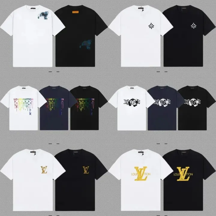 Louis Vuitton Graphic Logo T-Shirt in White, Black, and Navy