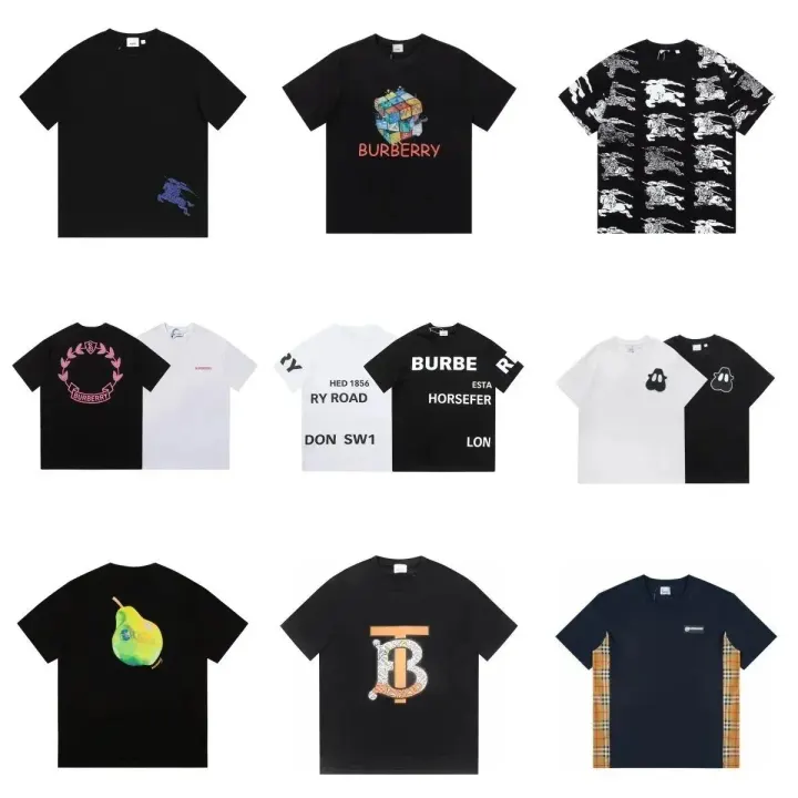 Burberry Black Graphic Print T-Shirt