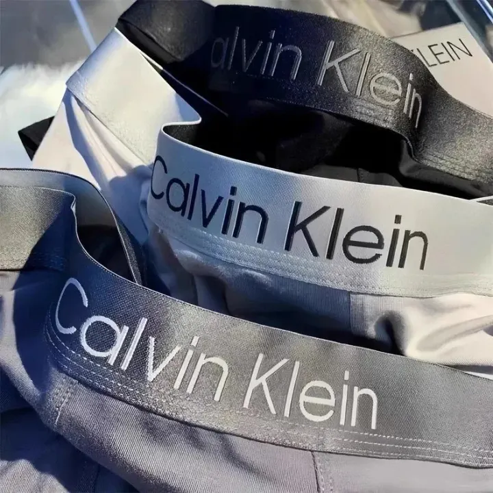 Calvin Klein Cotton Boxer Briefs in Black, White & Gray