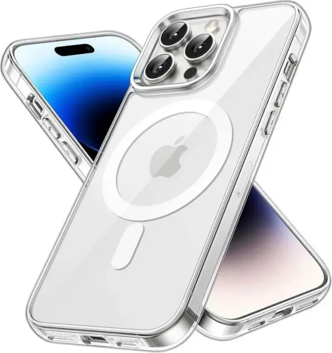 Apple Clear Magnetic Phone Case with Transparent Finish
