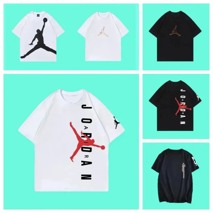 Jordan Graphic Print T-Shirt in White and Black