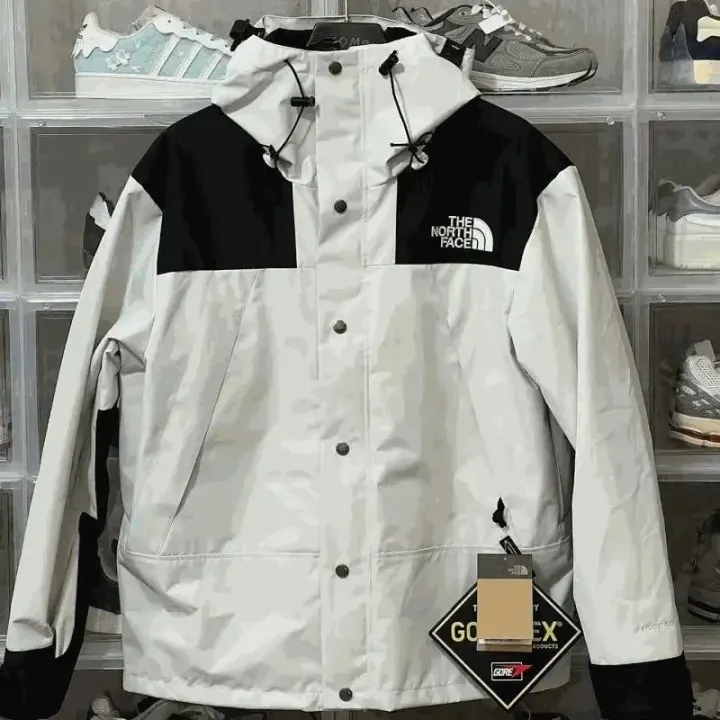 The North Face White and Black GORE-TEX Windbreaker