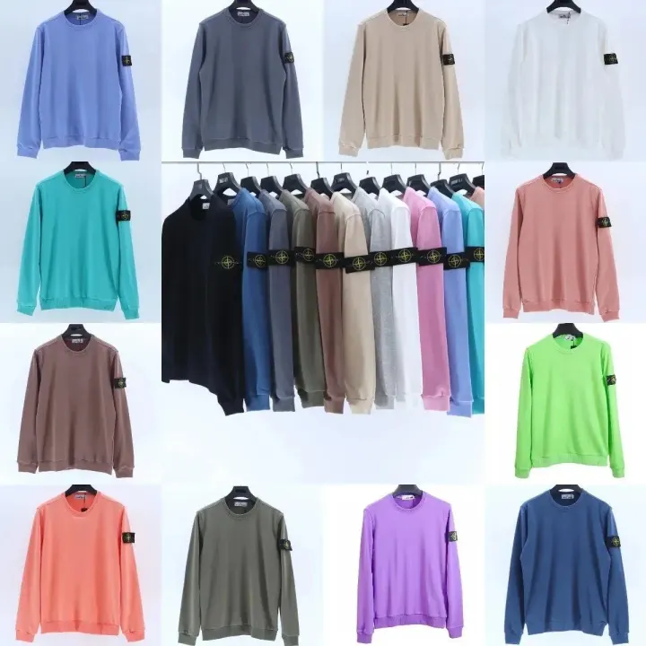 Stone Island Sleeve Patch Crewneck Sweatshirt in Multiple Colors