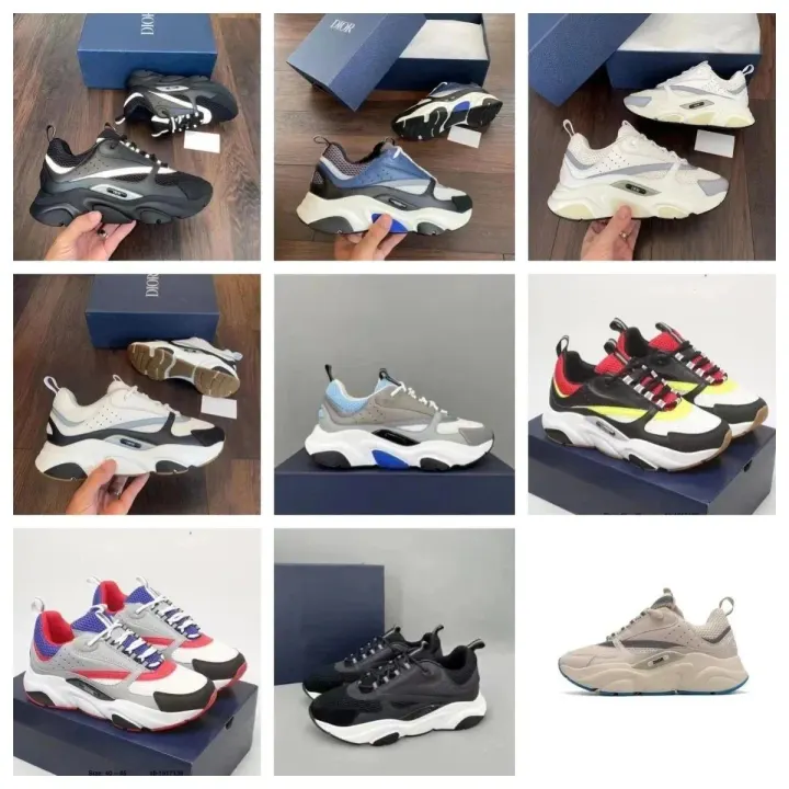 Dior Masywne casualowe sneakersy w kolorze czarnym, białym i wielokolorowym