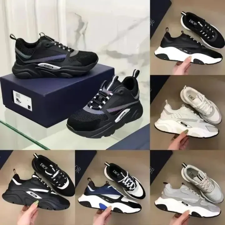 Dior czarne i białe masywne sneakersy