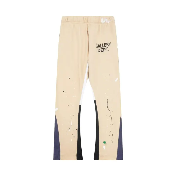 Gallery Dept. Beige Paint-Splatter Shorts