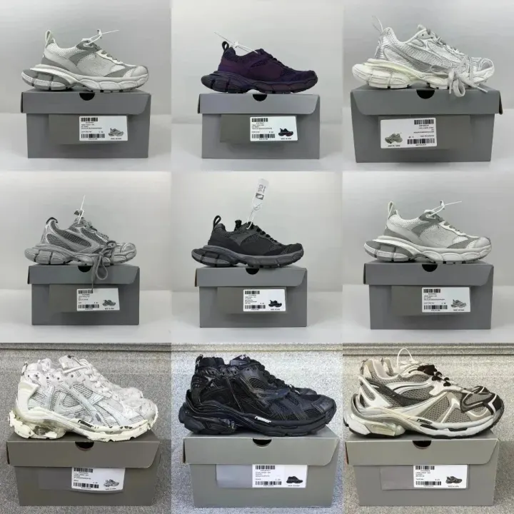 Balenciaga Runner sneakers in grijs, zwart en wit