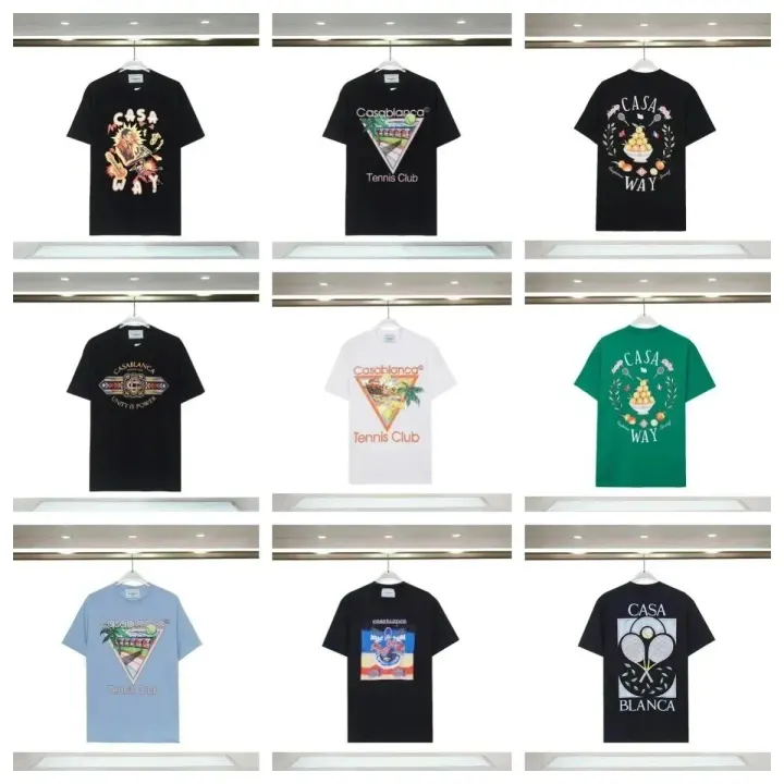 Casablanca Black Graphic Print T-Shirt