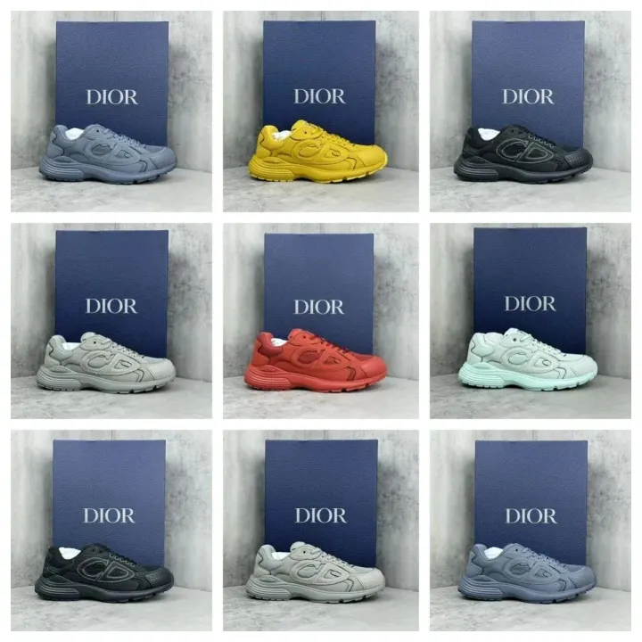 Sneakersy Dior B30 w kolorze łupkowego błękitu