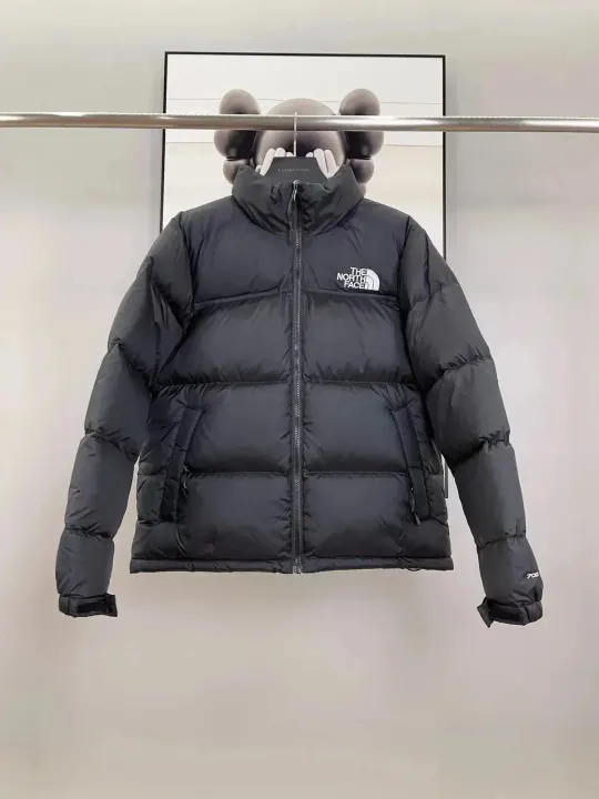The North Face Black High-Collar Puffer Jacket