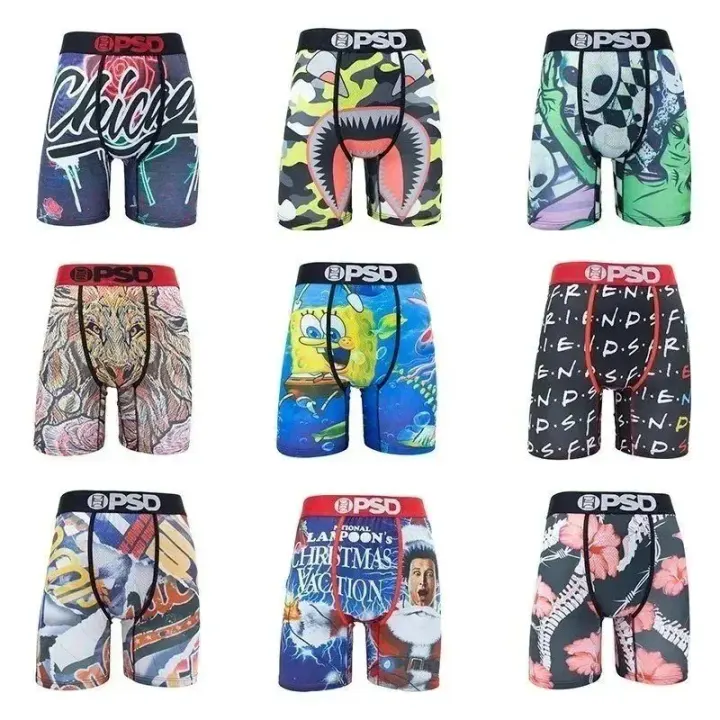 PSD Graphic Print Boxer Briefs in Assorted Colorways