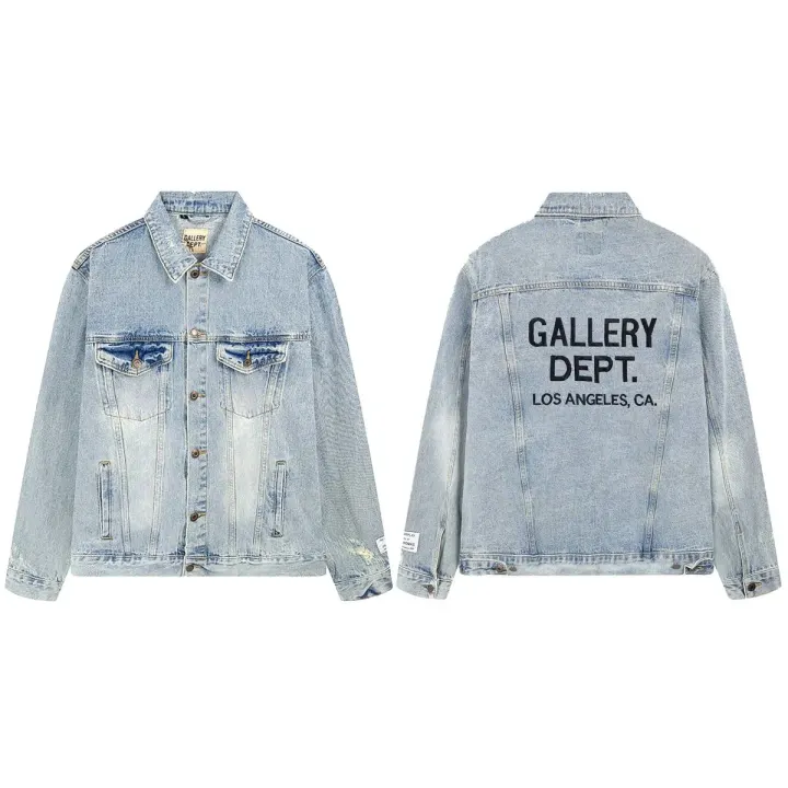 Gallery Dept. Light Wash Graphic Denim Jacket