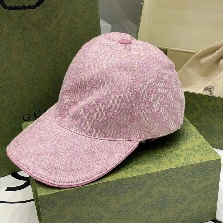 Gucci Pink GG Monogram Baseball Cap