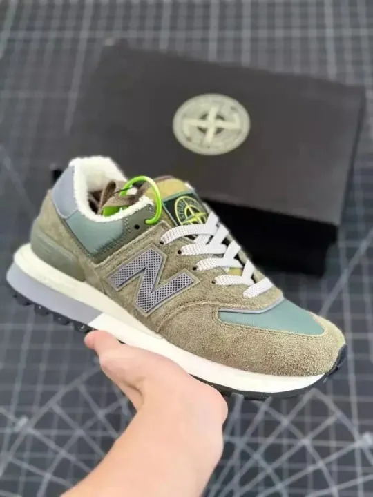 New Balance 550 Sneakers in Olive, Blue, and White Colorways