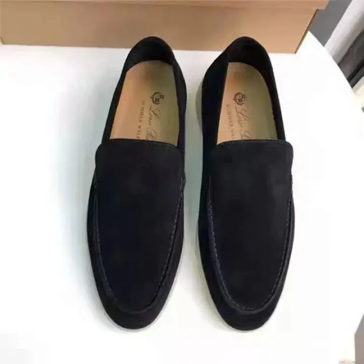 Loro Piana Suede Loafers in Black, Brown, and Beige