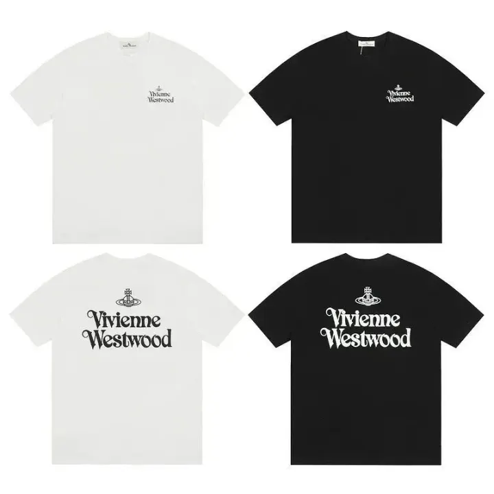 Vivienne Westwood Logo Graphic Tee in White and Black