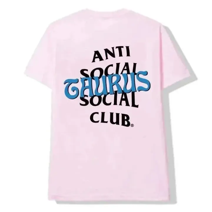 Anti Social Social Club Pink Taurus Graphic T-Shirt