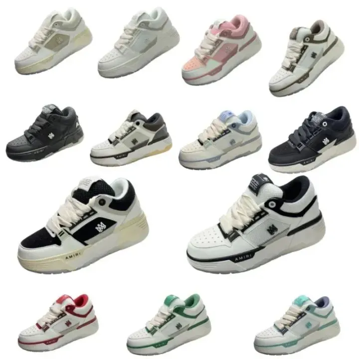 AMIRI zwarte en witte lage sportsneakers