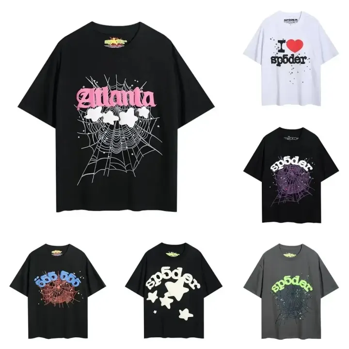 Sp5der Multi-Color Spiderweb Graphic Tee