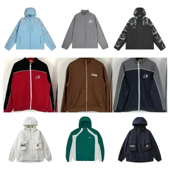 Corteiz Multi-Color Hooded Zip-Up Jacket Collection