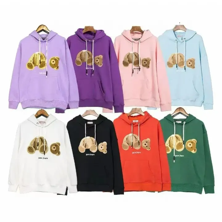 Palm Angels Bear Graphic Pullover Hoodie in Multiple Colors