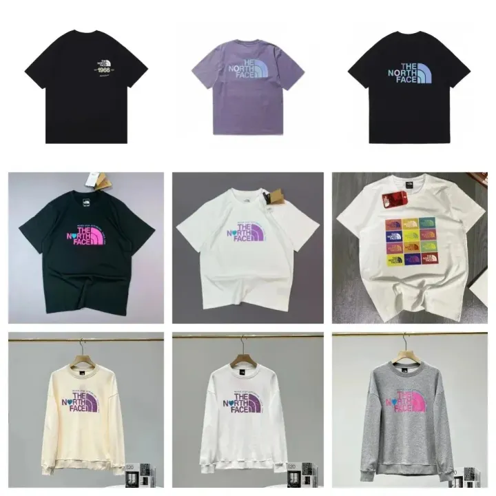 The North Face Graphic T-Shirt, Black and Purple Logo Print