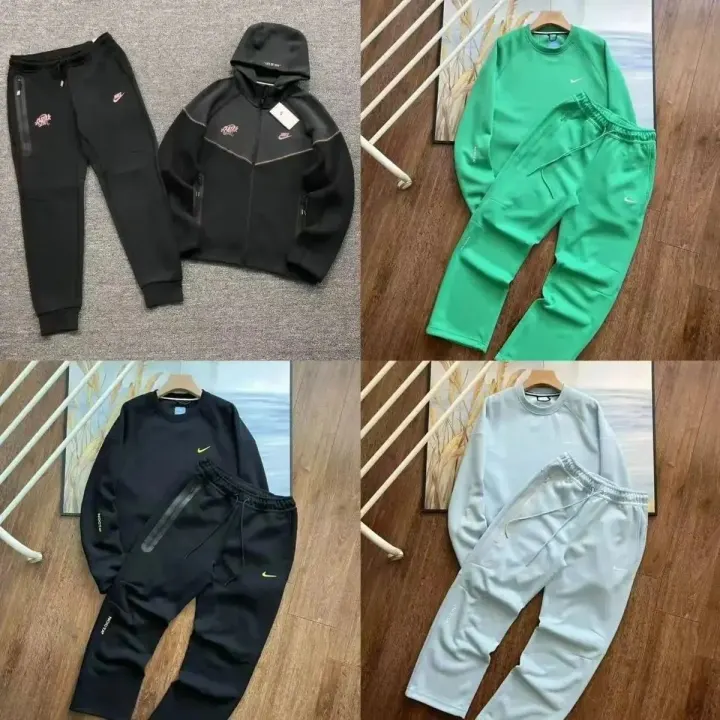 Nike Black Matching Sweatshirt and Jogger Set